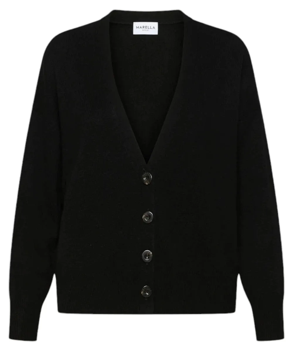 Cardigan Boxy Scorpio in Lana e Cashmere con Scollo a V