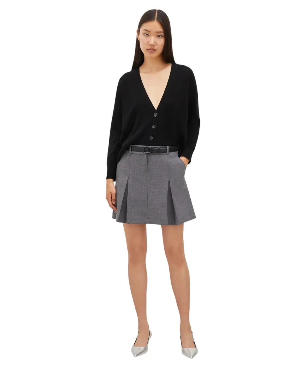 Cardigan Boxy Scorpio in Lana e Cashmere con Scollo a V