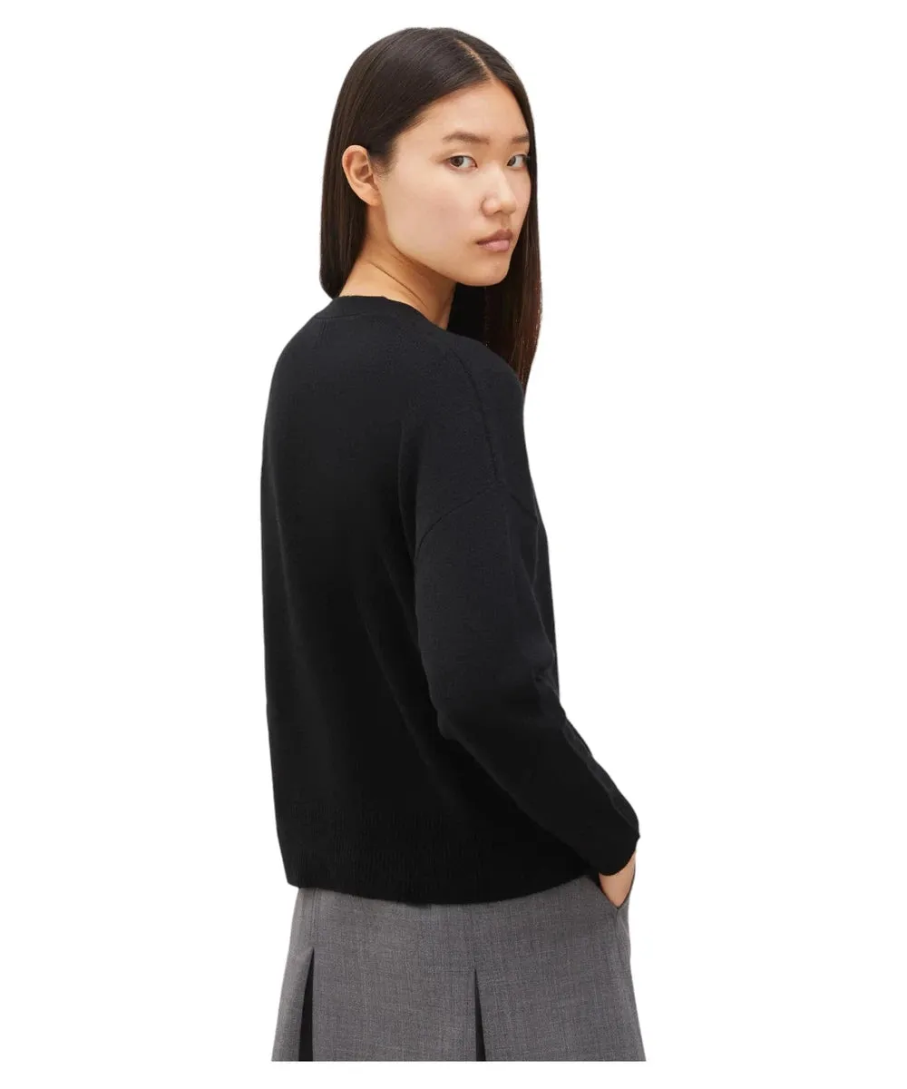 Cardigan Boxy Scorpio in Lana e Cashmere con Scollo a V