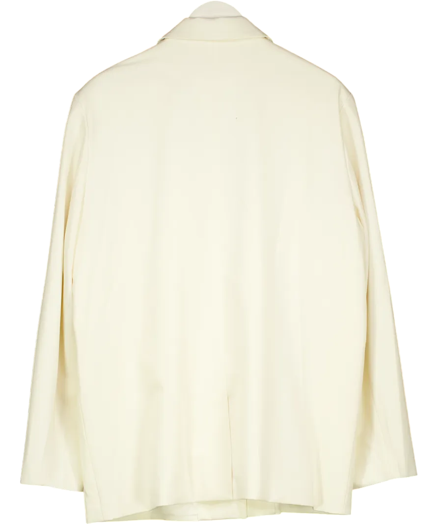 Charcoal Cream Oversized  Boxy Blazer UK M/L