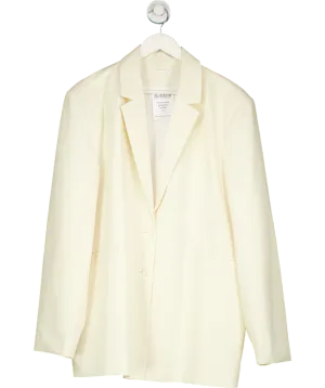 Charcoal Cream Oversized  Boxy Blazer UK M/L