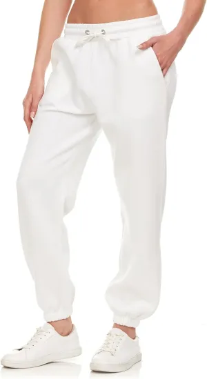 Sweatpants for Women, Closed Cinch Bottom Fleece Lounge Womens Oversized Joggers