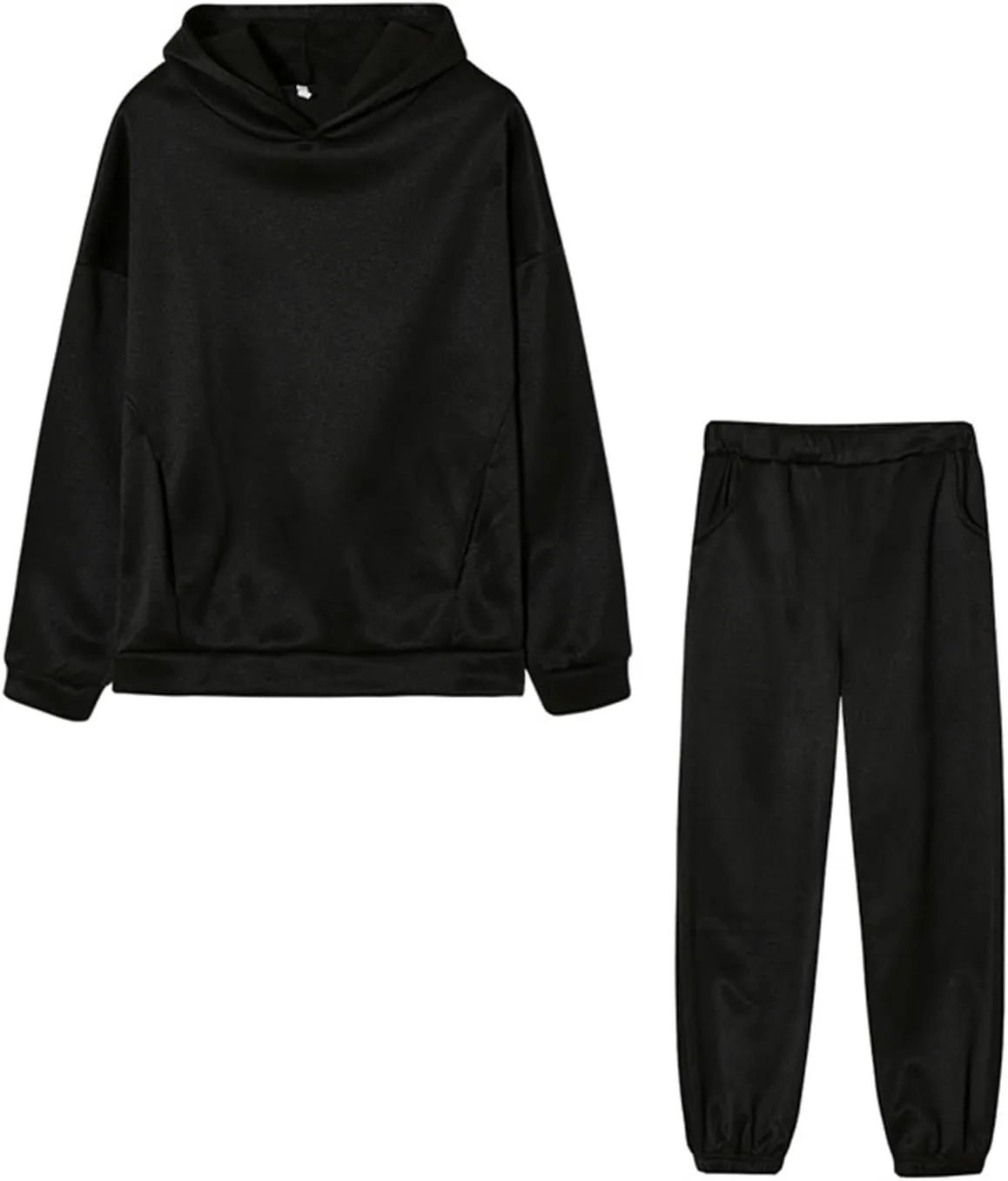 Sweatsuits For Women Set 2 Piece Hoodie Fall Long Sleeve Pullover And Long Pants Lounge Sets Oversize Y2K Tracksuit