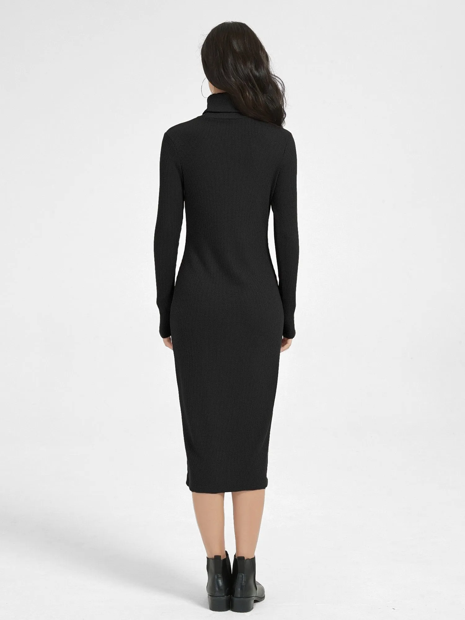Zoe Knitted Turtleneck Dress (No Pockets)